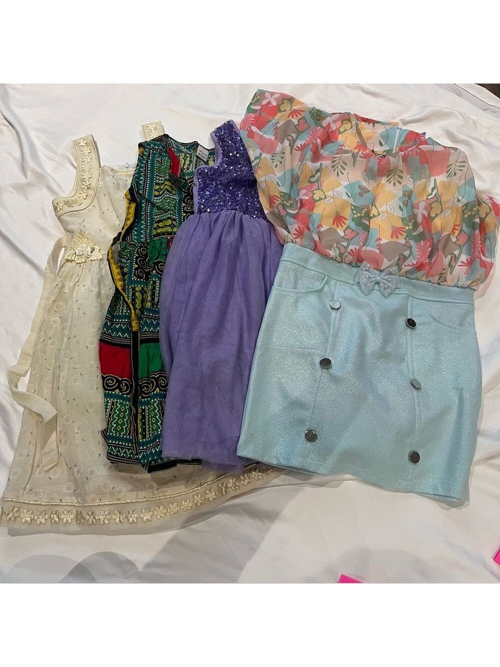 Girls Clothing Bundle Lot Size 7 Kids Holiday Party Dresses